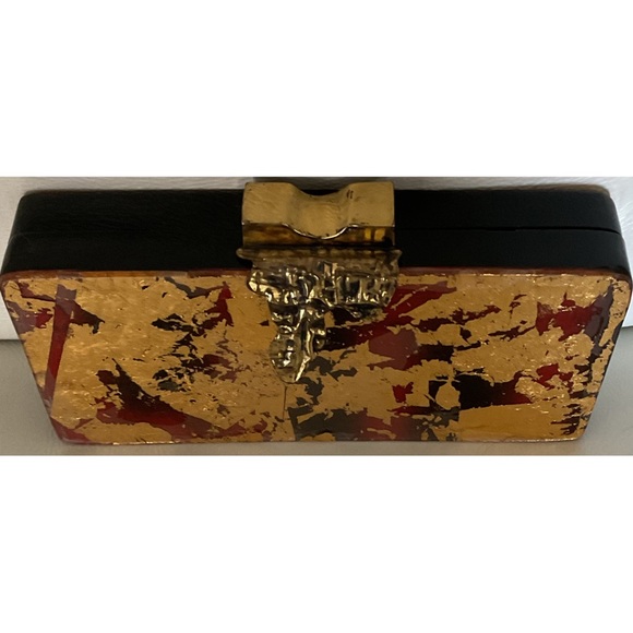 FOX’S ~Antique Tortoise Shell Clutch (NWT) - Picture 9 of 12